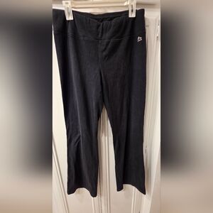RBX Women's Black Cotton  Active Wear Bootcut Pants ~ Size Large